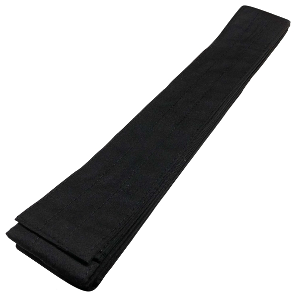 Iaido Obi schwarz Premium Mischgewebe 7,5 cm breit / 400 cm lang