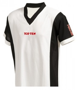 TOP TEN V-Shirts unisex 1955 weiß/schwarz