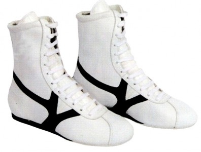 Box-Stiefel Boxstiefel weiß mit schwarz (%SALE)