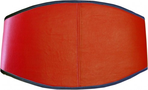 Championgürtel Leder rot mit schwarzen Kanten (C-001RB)