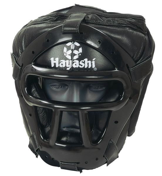 Kopfschutz HAYASHI mit Gitter schwarz