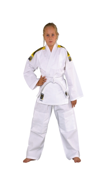 KWON (R) Judo-Anzug JUNIOR (glatter Stoff) weiss