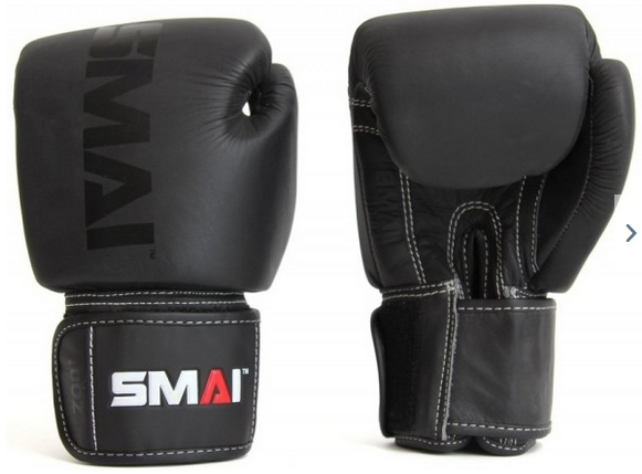 SMAI Elite P85 Boxhandschuhe, Leder, schwarz 8 - 16 oz