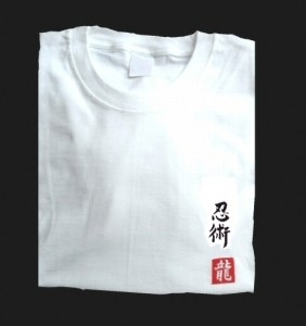 Budodrake T-Shirt weiß Ninjutsu