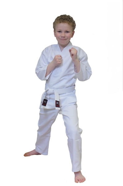 Karateanzug Budodrake Junior Baumwolle weiß