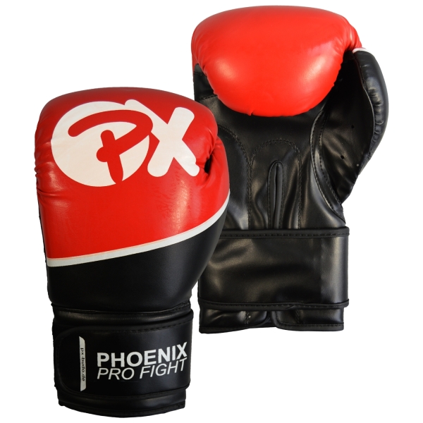 Phoenix Boxhandschuhe Pro Fight schwarz-rot