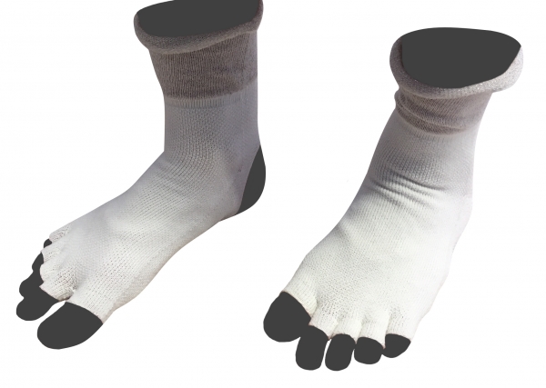 KNITIDO Zehensocken / Yoga Socken beige SALE%