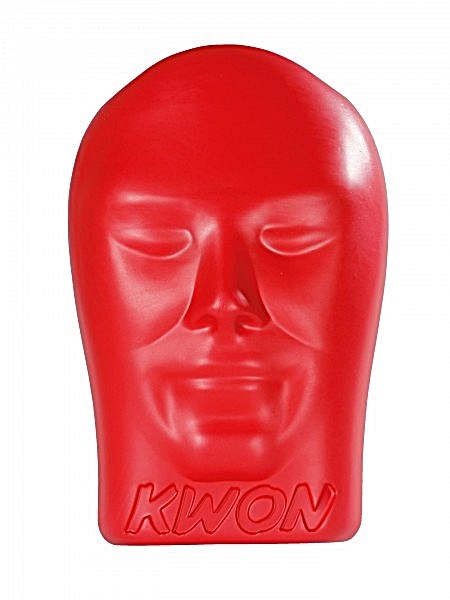 KWON (R) Realistic Face Mitt / Pratze mit Gesichtsform rot