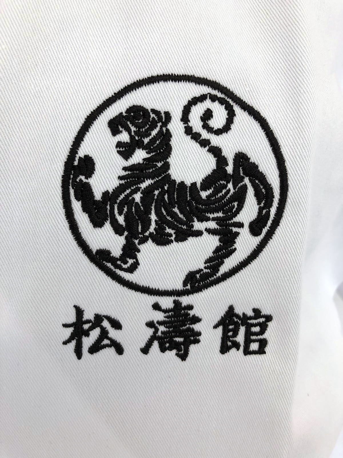 Karateanzug Kaiten Kodomo mit Shotokan Tiger Kanji Bestickung 