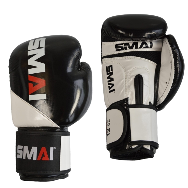 SMAI Boxhandschuhe schwarz-weiß