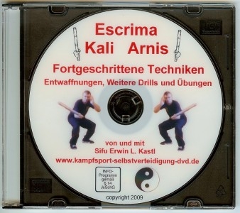DVD Escrima Kali Arnis – Fortgeschrittene Techniken (Entwaffnungen, Weitere Drills und Übungen)
