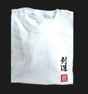 Budodrake T-Shirt weiß Kendo
