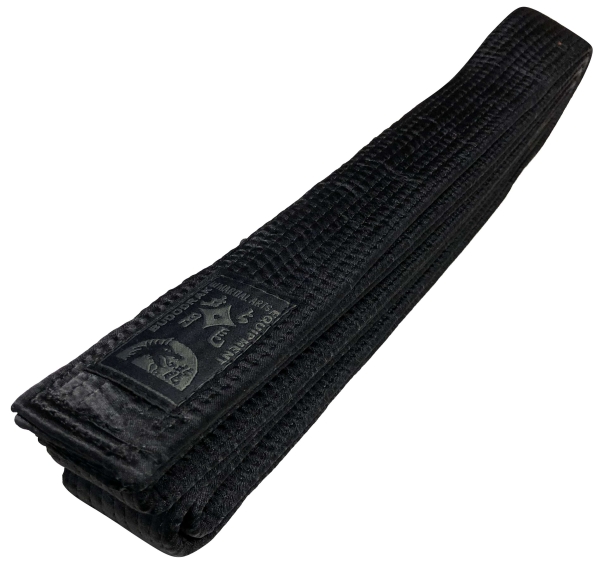 Kampfsport Schwarzgurt Kunstseide 5cm breit Black Belt Polyester