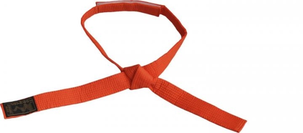 Kinder-Klettgürtel orange mit Knoten