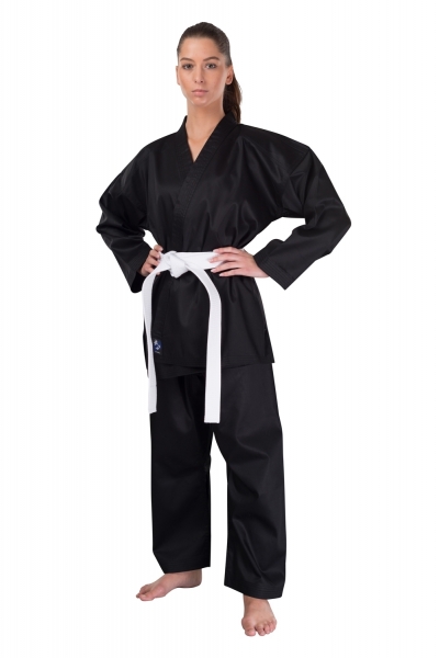 Karateanzug Bushido schwarz Karate-Anzug Budoanzug Ninjutsu-Anzug Gi 