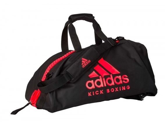 adidas 2in1 Bag "Kickboxing" black/red Nylon M, adiACC052KB