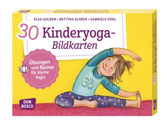 30 Kinderyoga-Bildkarten: Übungen und Reime für kleine Yogis. Yogakarten.