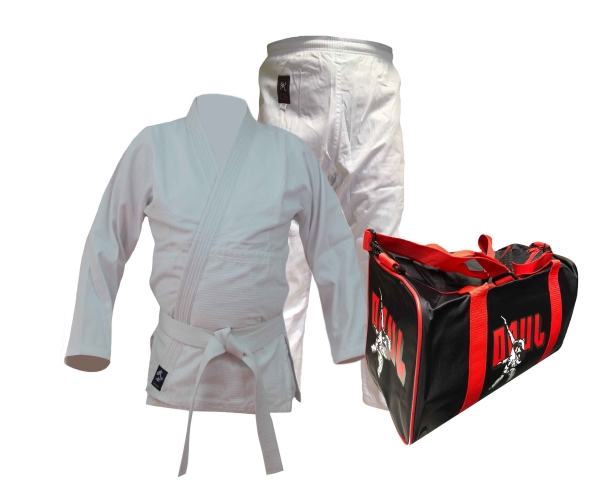 Judo Junior-Set: Judoanzug, Weißgurt, Judo-Tasche