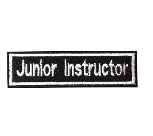 Aufnäher Junior Instructor schwarz