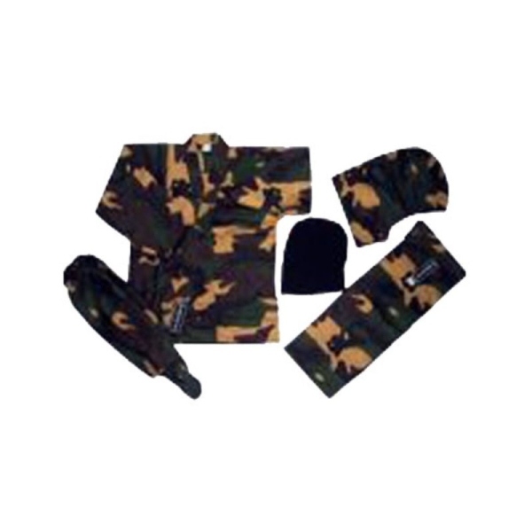 Ninjutsu / Ninja-Anzug Camouflage / Tarnfarbe mit Kopfmaske