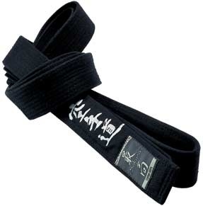 Saiko Sports Schwarzgurt bestickt mit "Karate-Do" 260 cm (%SALE)