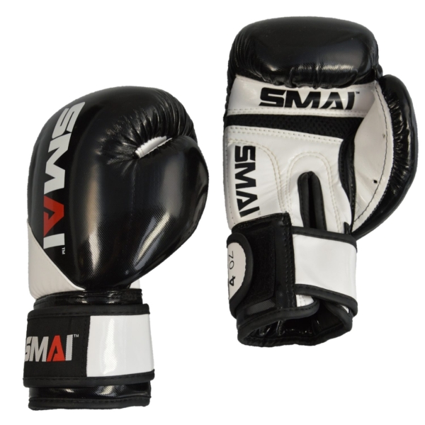 SMAI Kids Boxhandschuhe schwarz-weiß
