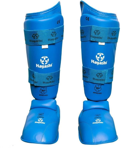HAYASHI Fuß- und Schienbeinschutz blau, WKF-approved