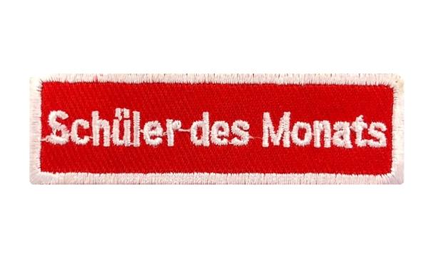 Schüler des Monats (rot-weiß) Motivationsabzeichen XL