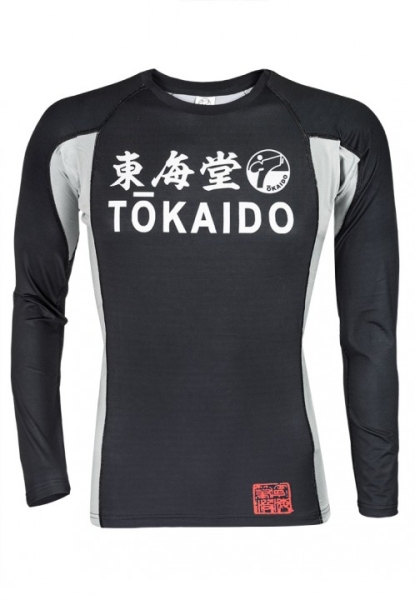 Tokaido Atheltic Kompressionshirt Japan schwarz/grau