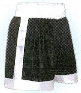 Boxing Shorts schwarz - weiß