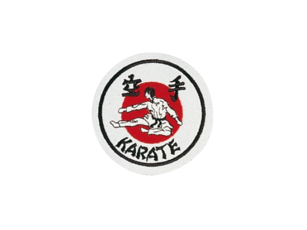 KWON (R) Aufnäher Karate rund rot/schwarz/weiß