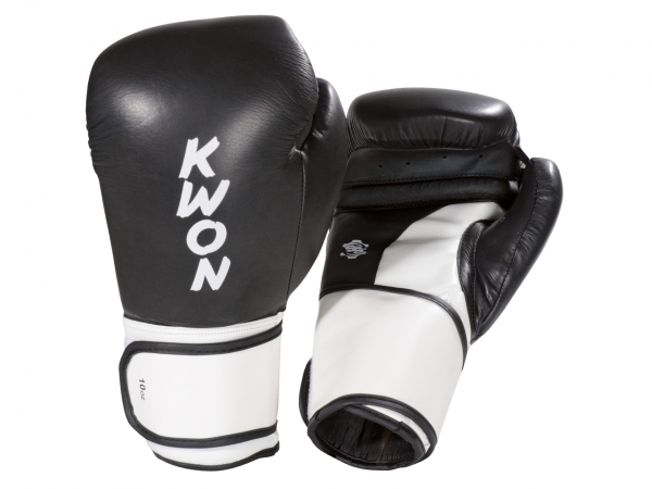 KWON (R) Boxhandschuhe SUPER CHAMP schwarz-weiss