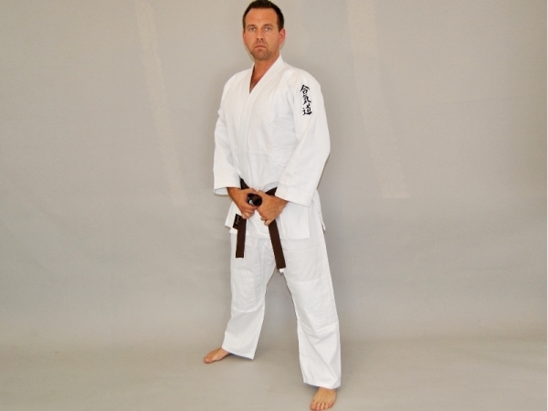 Aikido Anzug Gi mit Stick weiß