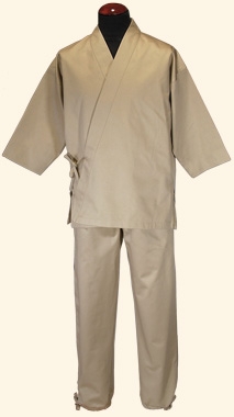 Meditationsanzug / Taiji Anzug beige Premium