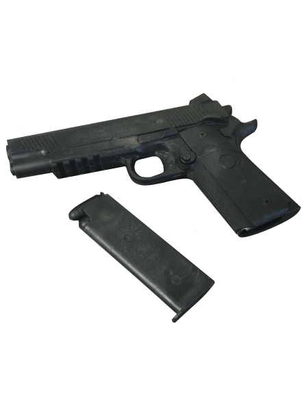 Kunststoff-Pistole schwarz, Magazin herausnehmbar