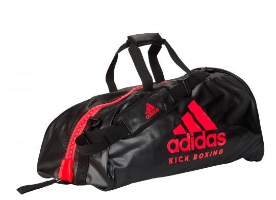 adidas 2in1 Bag "Kickboxing" black/red PU L, adiACC051KB