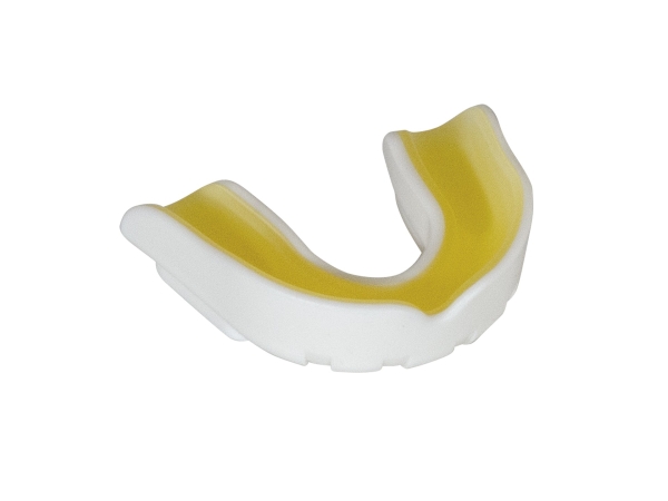 KWON (R) Zahnschutz JUNIOR weiss-gelb mit Box