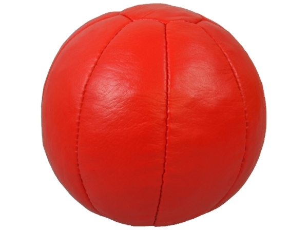 Medizinball Echtleder rot 3 kg