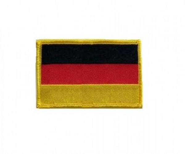 Aufnäher Flagge Deutschland (gelber Rand)
