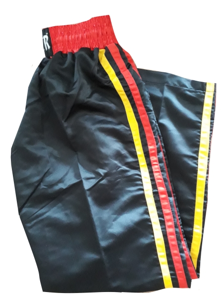 TOP STAR Thaiboxing Shorts schwarz-rot-gelb Gr.170 (%SALE)
