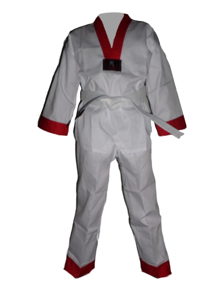 Taekwondo Anzug Kinder weiß-rot (%SALE)
